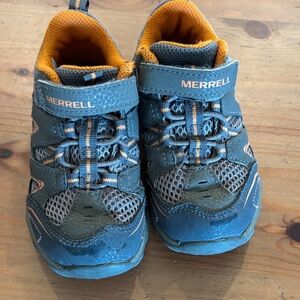 Merrell Kids Sneakers in Grey and Orange 8W EUC